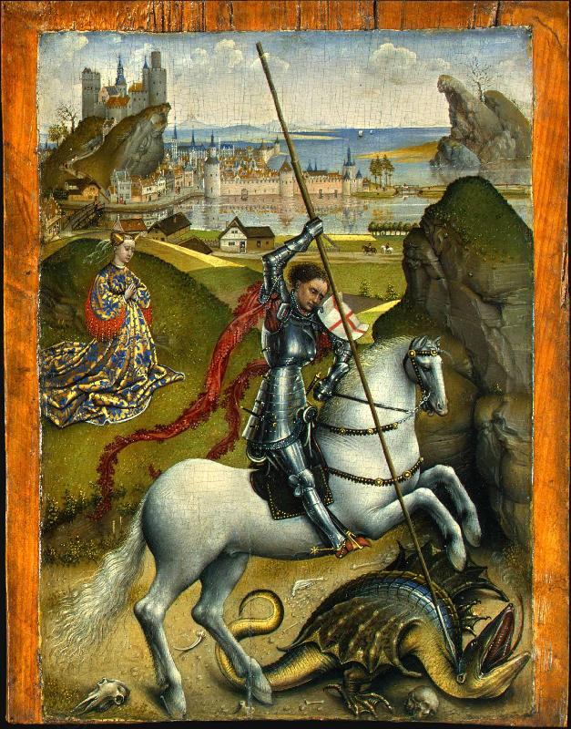 Rogier van der Weyden Saint George and the Dragon oil painting picture
